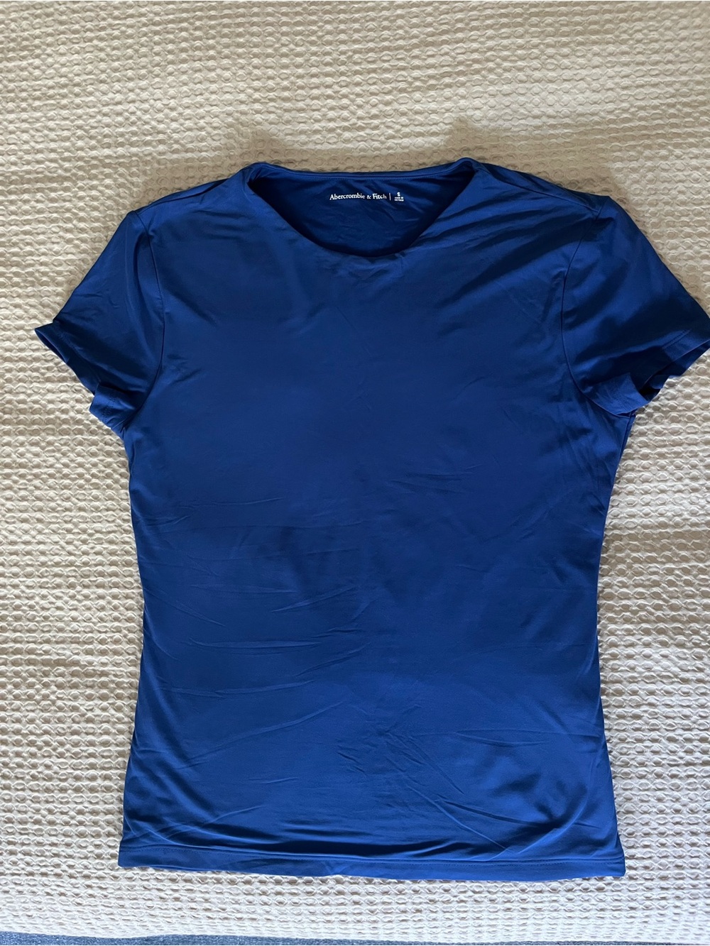 Abercrombie & Fitch Women's Short Sleeve Crewneck Tee in Blue